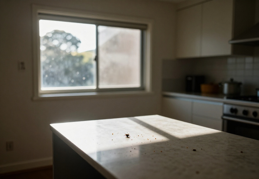 Rodent droppings in a Mascot garage